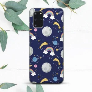 Rainbow Space Moon Stars Planets Case For Samsung Note 20 S20 S21 S22 S23 S24 FE - Picture 1 of 1