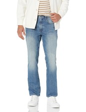 Nautica Mens Vintage Straight Denim Jeans, Sand Wash, 34W x 34L Blue