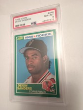 Deion Sanders RC 1989 Score PSA 8 NM MT Atlanta Falcons HOF Legend