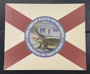 Great State of Florida Gemälde von Skot Olsen 2006 signiert nummeriert 110/1000 Kunst - Bild 1 von 20
