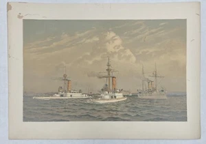 Lotto stampe artistiche nave Fred S. Cozzens (3 stampe) - Foto 1 di 6