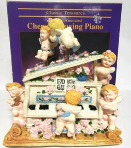 ClassicTreasures "Cherubs Playing Piano" Music Box "The Entertainer" Pre-Owned  - Picture 1 of 12