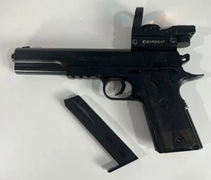 Colt 1911 Target Airsoft Pistol Black With Magazine Barska Red Dot AC10632 - Picture 1 of 9