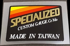 Specialized Custom Gauge Cr Mo Taiwan Tubing Decal