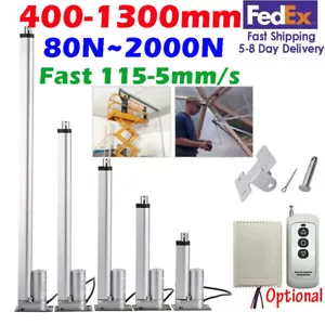 12V 80N - 2000N Linearantrieb Elektrischer Linear Actuator 400mm 1000mm 1300mm - Picture 1 of 41