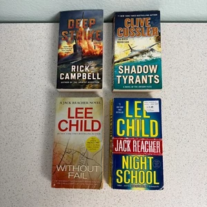 Lot of 7 Military Mystery Suspense Thriller Child Griffin Cussler PB Books - Picture 1 of 14