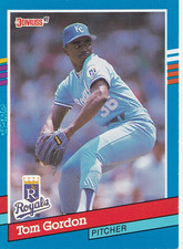 Tom Gordon 1991 Donruss MLB Card #242 Kansas City Royals + Free Mystery Card