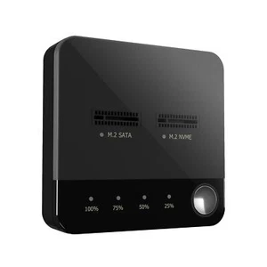 M.2 SATA M.2 NVMe Duplicator Docking Station portatile a 2 alloggiamenti per - Photo 1/7