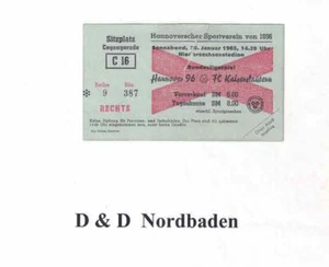 Ticket / Eintrittskarte 64/65 1. Liga Hannover 96 - 1. FC Kaiserslautern - Bild 1 von 1