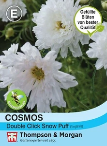 Cestino portagioie 'Double Click Snow Puff' - Cosmos bipinnatus, semi, 8258 - Foto 1 di 2