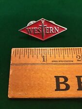WESTERN CUTLERY COMPANY COLLECTIBLE KNIVES & BLADES RED LOGO ENAMEL PIN!
