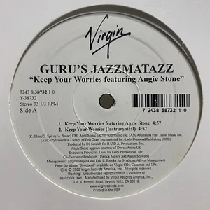 GURU'S JAZZMATAZZ - KEEP YOUR WORRIES / LIFT YOUR FIST (12") 2000!!! RARE!!! - Picture 1 of 2