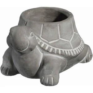 Classic Home and Garden Cement Buddies Indoor Outdoor Turtle Planter, Gray, 6" - Picture 1 of 5