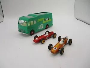 MATCHBOX MAJOR PACK M6A RACING CAR TRANSPORTER W/LOTUS &BRM F-1 RESTORED CODE 3 - Picture 1 of 15