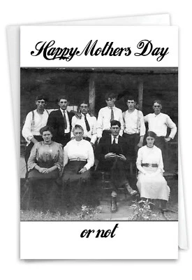 1 Funny Mother's Day Card with Envelope - Somber Family C3547MDG - Изображение 1 из 4