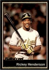 1991 BALLSTREET MAGAZINE CARDS RICKEY HENDERSON OAKLAND ATHLETICS #18