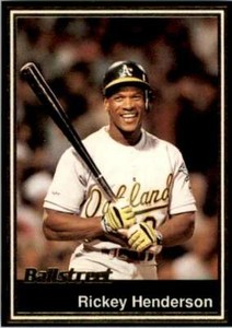 1991 BALLSTREET MAGAZINE CARDS RICKEY HENDERSON OAKLAND ATHLETICS #18