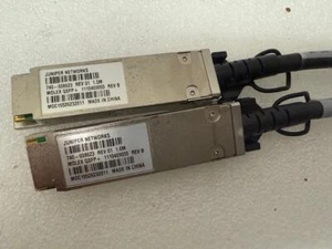 Lote (2) Enebro QFX-QSFP-DAC-1M 740-038623 Rev 01 Molex QSFP+ 1110409055 1 Metro - Imagen 1 de 3