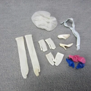 Vintage Ponytail Barbie Doll Accessories Long & Short Gloves OT Pumps Blue Pink - Picture 1 of 11