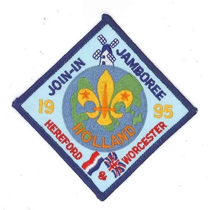 Patch contingente World Scout Jamboree 1995 Regno Unito Hereford & Worcester Scouts - Foto 1 di 1