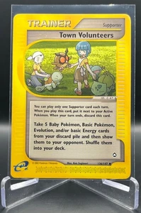 Pokémon TCG Aquapolis TOWN VOLUNTEERS Regular, Uncommon - 136/147 - Picture 1 of 2