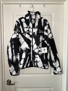 Men’s Gnarly Zip Up Tie Dye Fleece Jacket New with Tags Size Small - Picture 1 of 7
