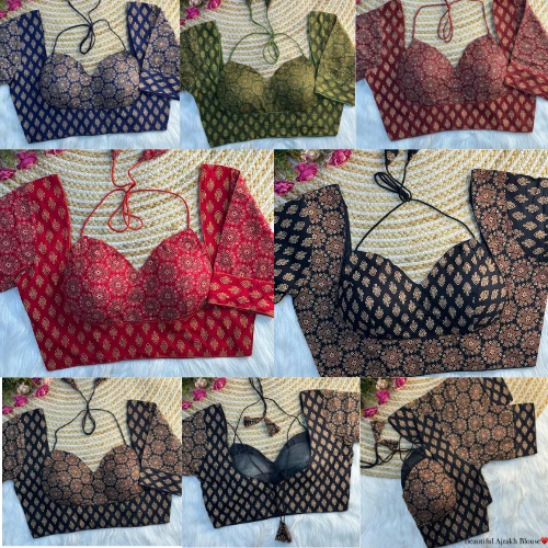 Saree Blouse Readymade Designer Sari Choli Indian Party Wear Bollywood Dress - image 1 of 1