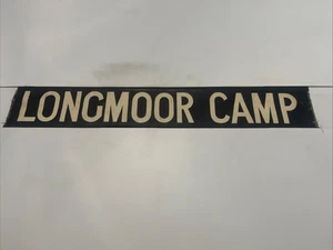 LONGMOOR CAMP ARMY  - Aldershot 298 Bus Destination Blind 1960s 31” Gift - Picture 1 of 13