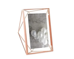 Umbra Prisma Picture Frame, 5 x 7 Photo Display for Desk or Wall, Copper - Picture 1 of 8