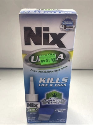 1 Pack-3.4oz Nix Ultra 2 in 1 Lice Elimination Kit KILLS SUPER LICE & EGGS 10/25 - Image 1 of 4