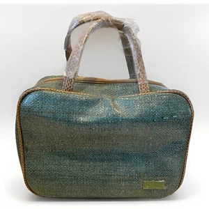 Stephanie Johnson beschichtete Traveler gewebte Reise Make-up Tasche mit Zubehör - Bild 1 von 9