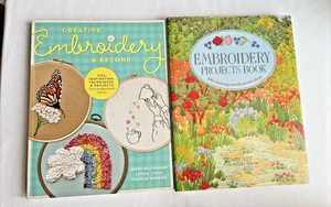 Embroidery Book Bundle -Embroidery Projects Book /Creative Embroidery & Beyond - Picture 1 of 6