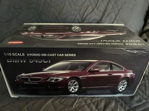 1:18 Kyosho BMW 645ci Coupe Very Rare Dark Red - Picture 1 of 5