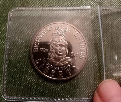 1989 S Congress Bicentennial Commemorative Half Dollar   **Proof** - Image 1 of 4
