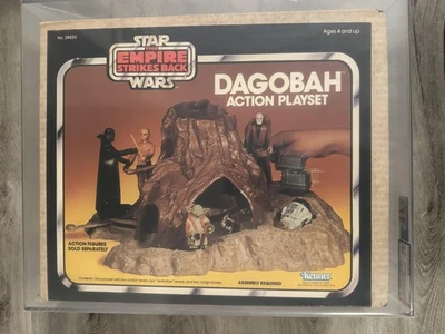 Vintage 1980 Star Wars Dagobah Conjunto de Jogo de Ação Kenner Empire Strikes Back Box - Imagem 1 de 4