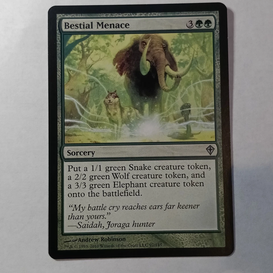 Bestial Menace Worldwake Regular - Image 1 of 1