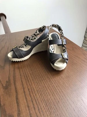 Sandalias de cuña para mujer Johnston & Murphy marrón, 10 Foto 1 de 4