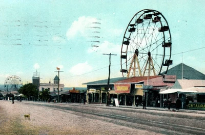 Fort George Amusement Paradise Park Ferris Wheel Postcard NY New York - Image 1 of 3
