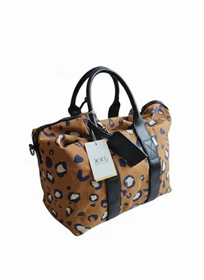 🔥XXO Bolso de Mano Estampado de Leopardo - Marrón y Negro TOTALMENTE NUEVO CON ETIQUETAS 🏷️ Foto 1 de 4