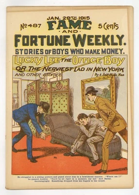 Fame and Fortune Weekly Jan 29 1915 #487 VG- 3.5 - Image 1 of 2