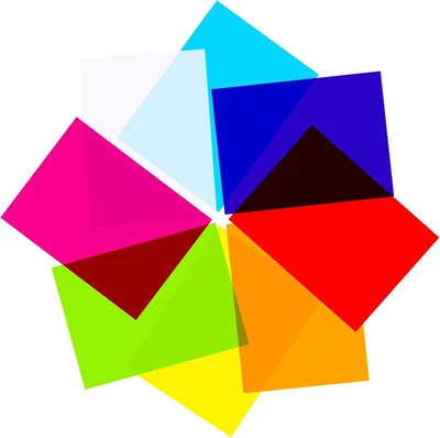 104 Pcs Cello Sheets Cellophane Colored Cellophane Sheets Translucent Plastic Wr - Image 1 of 4