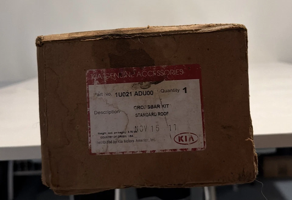 Kit de rieles de barra transversal para portaequipajes de techo OEM NUEVO 2011-2015 Kia Sorento 1U021-ADU00 Foto 1 de 4