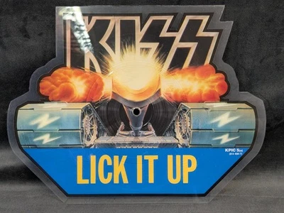 Kiss Lick It Up Picture Disc Shaped 7" Vinyl Record 1983 KPIC 5 - Image 1 of 4