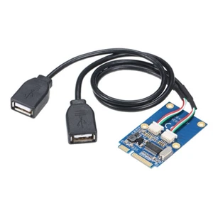 USB 2.0 2 Port PCI-E Express Card PCI-E to USB Adapter Card USB Adapter F6K3 - Afbeelding 1 van 6