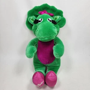 Baby Bop Green Dinosaur Plush Toy 13" 1992 Lyons Barney & Friends - Picture 1 of 9