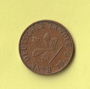 BRD - Bank deutscher Länder  1 Pfennig Münze 1949  J - Bild 1 von 2