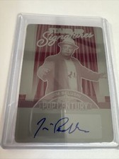 2023 Leaf Metal Pop Century JIM BELUSHI Magenta Plate 1/1 Autograph.