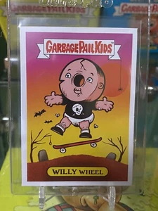 GARBAGE PAIL KIDS GET A GRIP SKATEBOARD CARD "WILLY WHEEL" - Foto 1 di 2
