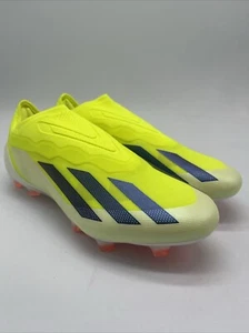 Adidas X Crazyfast Elite Laceless FG Yellow Black IG0612 Men’s Sizes 5.5-12 - Picture 1 of 5