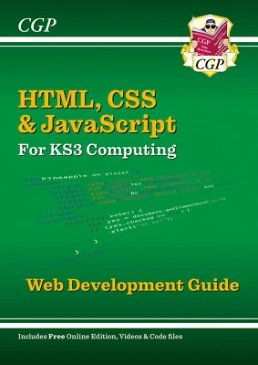KS3 Years 7-9 Computing: HTML, CSS & JavaScript Web Development Guide 2024 CGP - Image 1 of 4